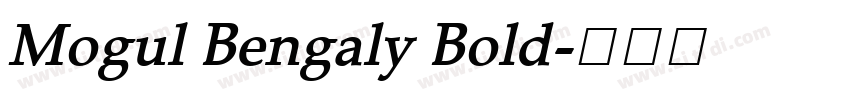 Mogul Bengaly Bold字体转换